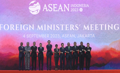 The 13th East Asia Summit Foreign Ministers'Meeting, Jakarta, 14 July 2023
                                    Photo: ANTARA FOTO/Aditya Pradana Putra